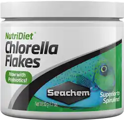 Seachem NutriDiet Chlorella Flakes w/ Probiotics 50g - Aquarium Supplies