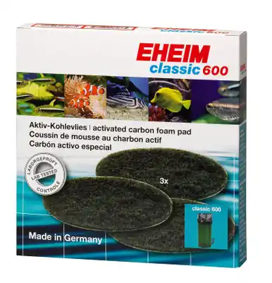 Eheim Classic 600 Carbon Filter Pad 3pk - Aquarium Equipment