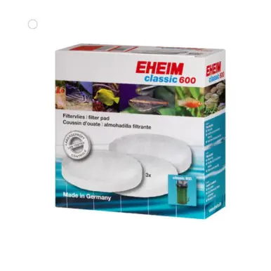 Eheim Classic 600 White Filter Pad 3pk - Aquarium Equipment