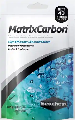 Seachem Matrix Carbon 100 ML in Filter Bag - Sperical Carbon