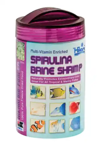 Hikari Freeze Dried Spirulina Brine Shrimp Cube .42 oz - Aquarium Supplies