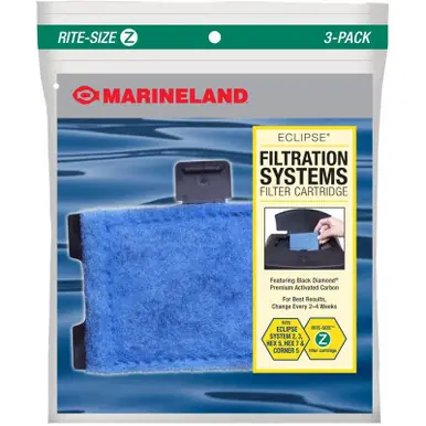 Marineland Eclipse Filtration Systems Filter Cartridge Rite-Size Z 3pk