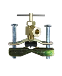 RO Self Piercing Brass Saddle Valve 1/4" Compression - Aquarium Equipment