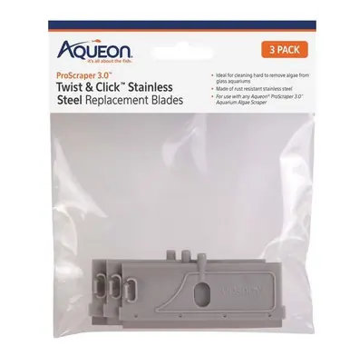 Aqueon ProScraper 3.0 Replacement Metals Blades 3pk - Aquarium Supplies