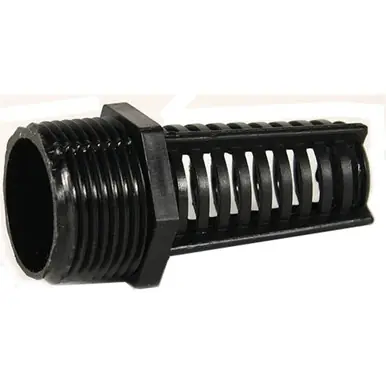 Black Suction Screen 1" MPT - Aquarium Supplies