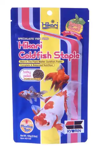 Hikari Goldfish Staple Floating Pellet Baby 3.5oz - Aquarium Supplies