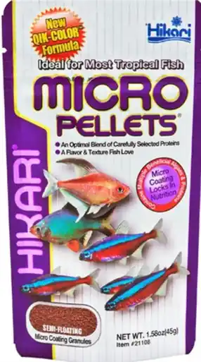 Hikari Micro Pellets 1.58oz - Aquarium Supplies