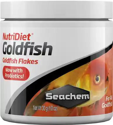 Seachem NutriDiet Goldfish Flakes w/ Probiotics 30g - Aquarium Supplies