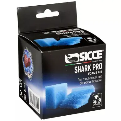 Sicce SHARK PRO Sponges (4pcs. 20ppi, 1pc. 30ppi) - Aquarium Equipment