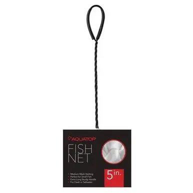 Aquatop Fish Net 5" Fine Mesh - Aquarium Supplies