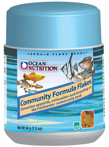 Ocean Nutrition Freshwater Community Flake 1.2 OZ - Aquarium Supplies