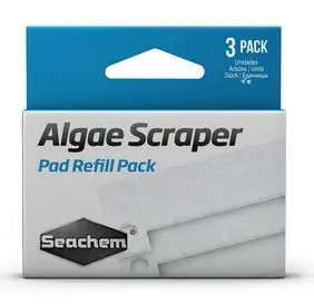 Seachem Algae Scraper Replacement Scrubber Pads 3 Pack - Aquarium Supplies