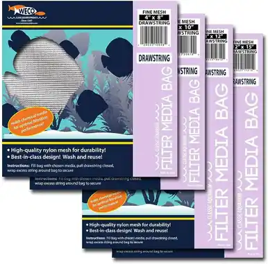 Weco Drawstring Media Bag Fine, 6x10 - Aquarium Supplies