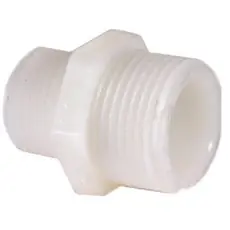 Nylon Nipple 3/4" MPT x 3/4" MPT - Aquarium Supplies