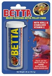 ZooMed Betta Micro Floating Pellets 0.65oz - Aquarium Supplies