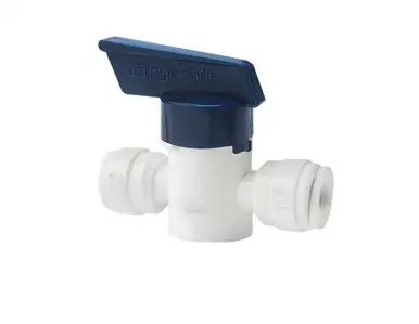 RO Inline Ball Valve 3/8" tube x 3/8" tube - Aquarium Equipment
