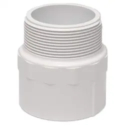 Schedule 40 PVC Male Adapter 1" Slip x 1" Thread - Aquarium Supplies