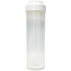 RO 10" Clear Cartridge Refillable (Screw Top) White - Aquarium Equipment