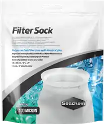 Seachem Filter Sock 100 Micron Welded 4"x12" - Aquarium Equipment