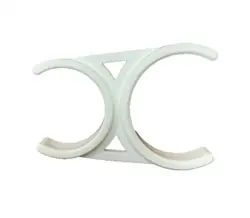 RO 2.5" x 2" Double Filter Clip White - Aquarium Equipment