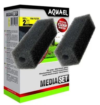 AquaEl Fan Filter 2 Replacement Sponge - Aquarium Equipment