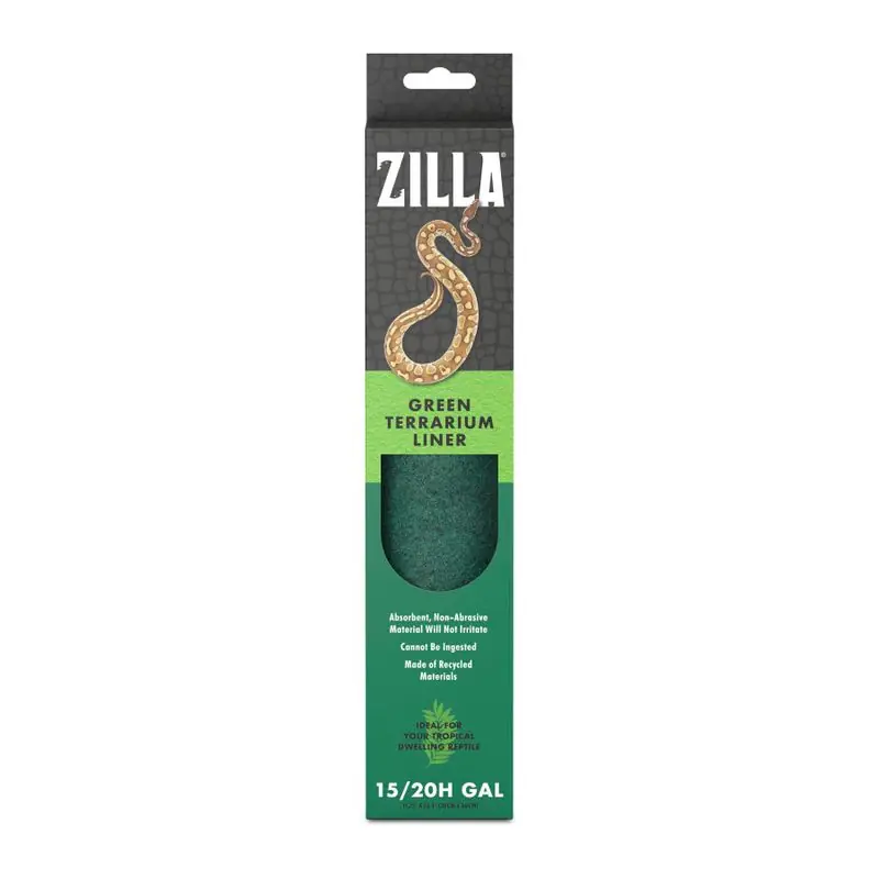 Zilla Green Terrarium Liner 15/20H Gal - Reptile/Turtle/Insect Supplies
