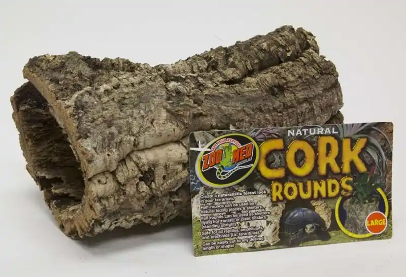 Zoo Med Natural Cork Bark Round, Large - Decorations/Terrarium Accessories
