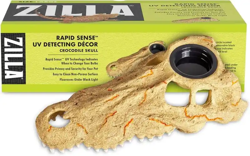Zilla Rapid Sense Crocodile Cave Lg. - Reptile/Turtle/Insect Supplies
