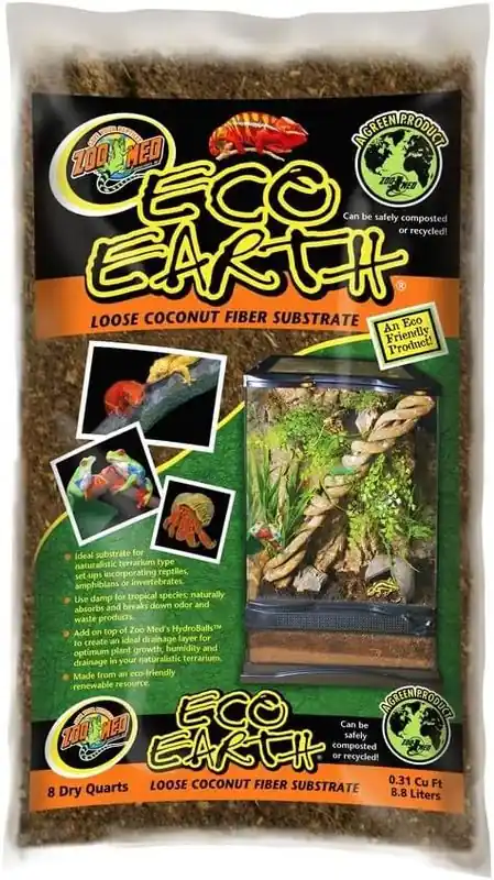 Zoo Med Loose Coconut Fiber Substrate 8 qt - Reptile/Turtle/Insect Supplies