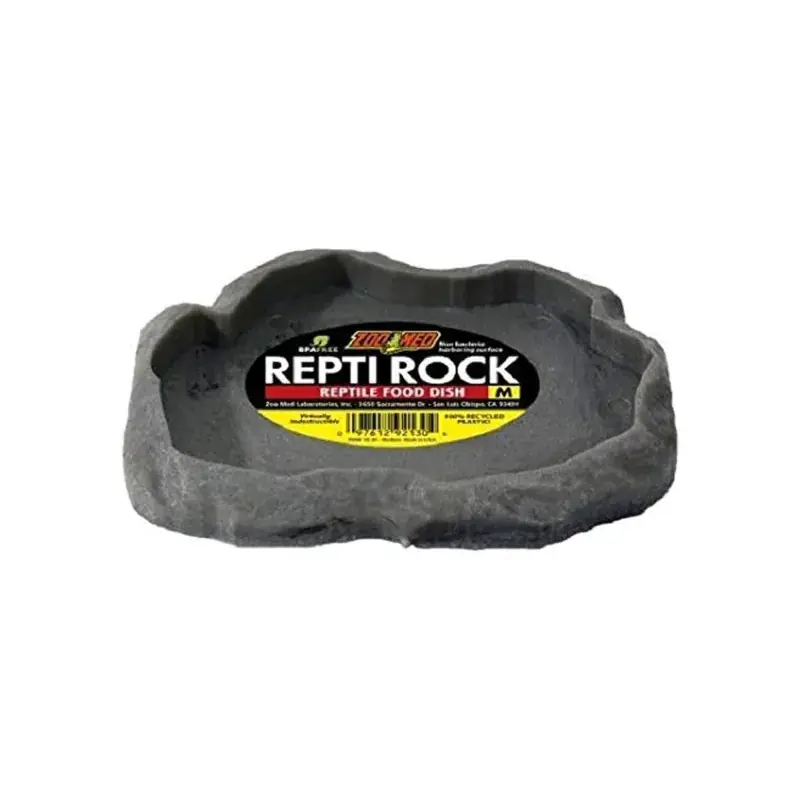 Zoo Med Repti Rock Food Dish, Medium - Reptile/Turtle/Insect Supplies