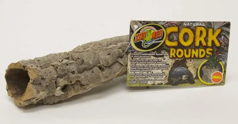 Zoo Med Natural Cork Bark Full Round, Small - Decorations/Terrarium Accessories