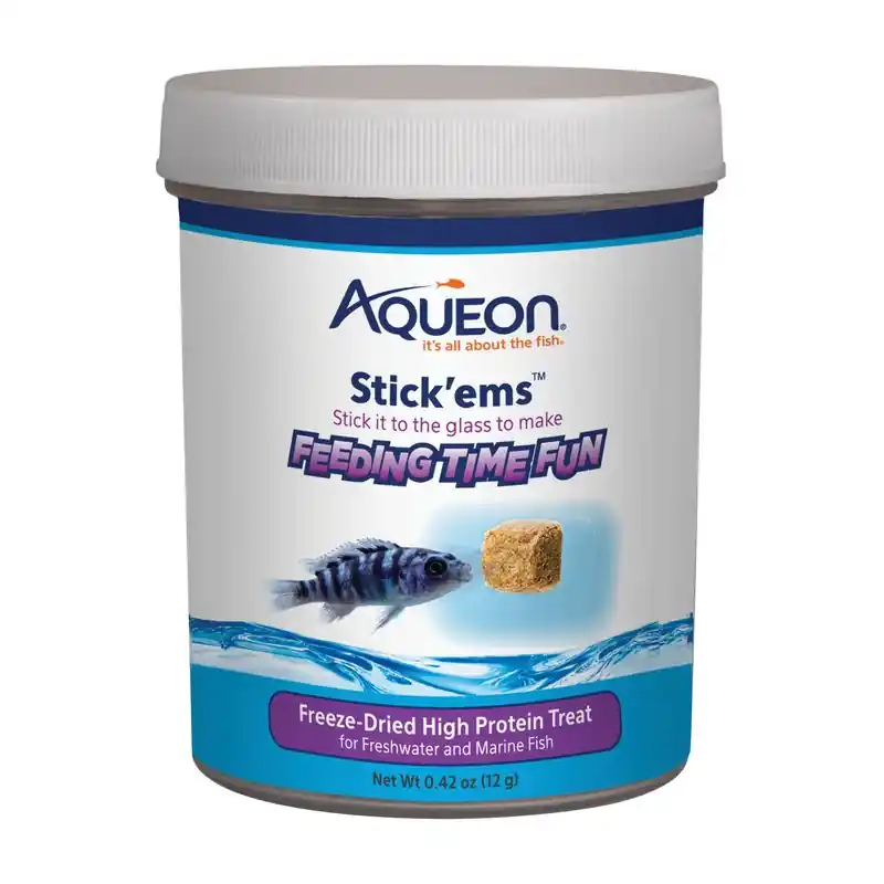 Aqueon Stick'ems High Protein .42oz - Aquarium Supplies