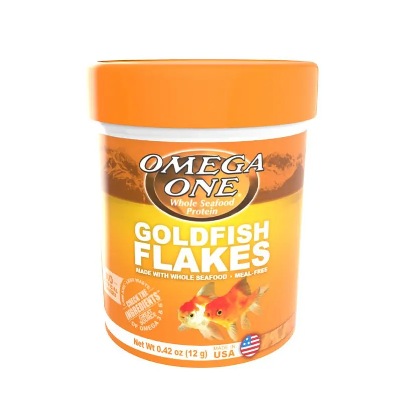 Omega One Goldfish Flakes 0.42oz. - Aquarium Supplies
