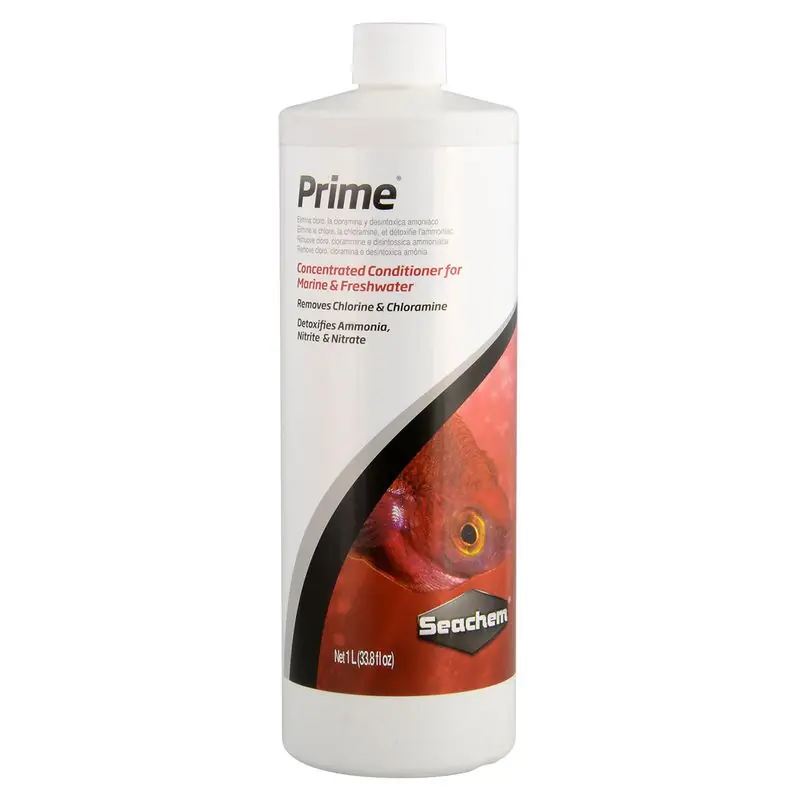 Seachem Prime Ammonia Detoxifier 1L/34 oz - Water Care