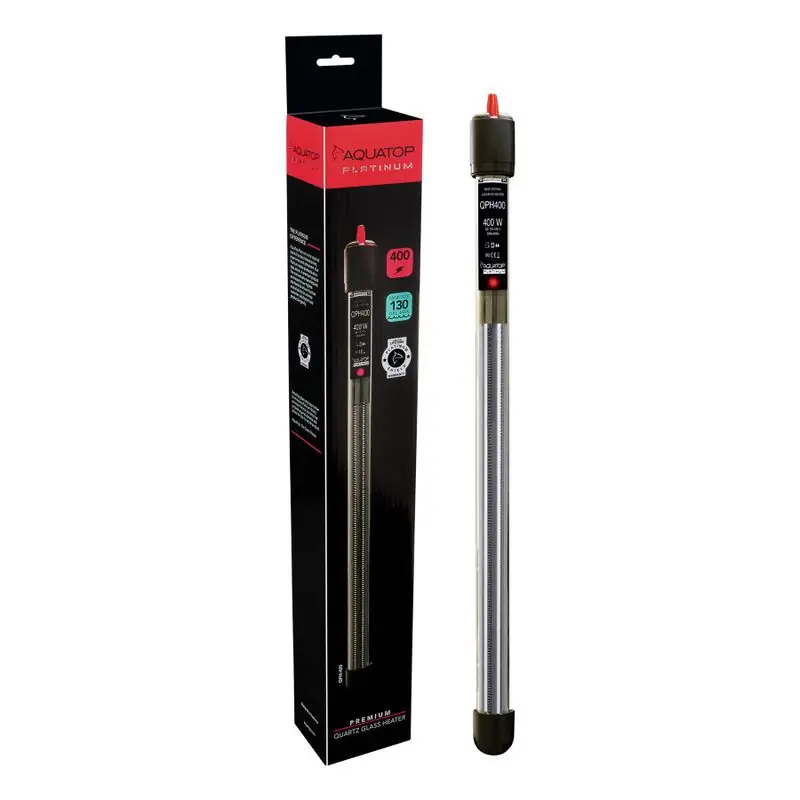 Aquatop Quartz Platinum Glass Heater 400w - Aquarium Supplies