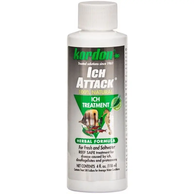Kordon Ich Attack Herbal Formula 4 oz - Aquarium Supplies