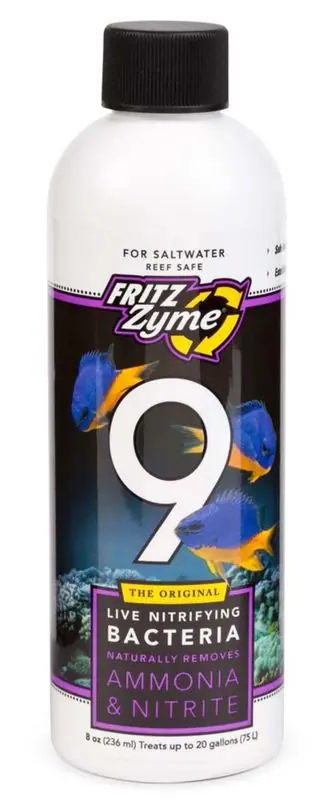 Fritz FritzZyme 9 Saltwater Live Nitrifying Bacteria 8 fl oz - Water Care