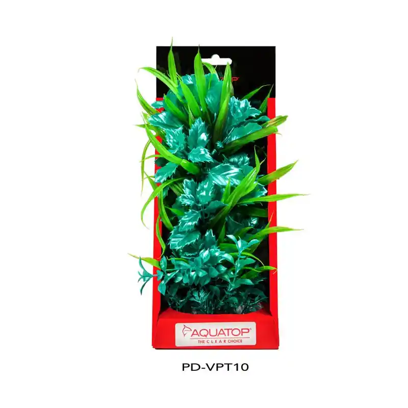 Aquatop Vibrant Passion Turquoise Plant 10" - Aquarium Supplies