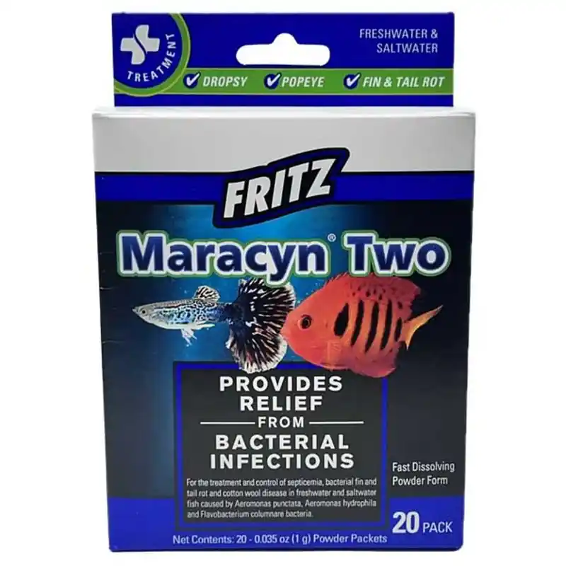 Fritz Maracyn Two Freshwater & Saltwater Treatment 20 Pack - Medication