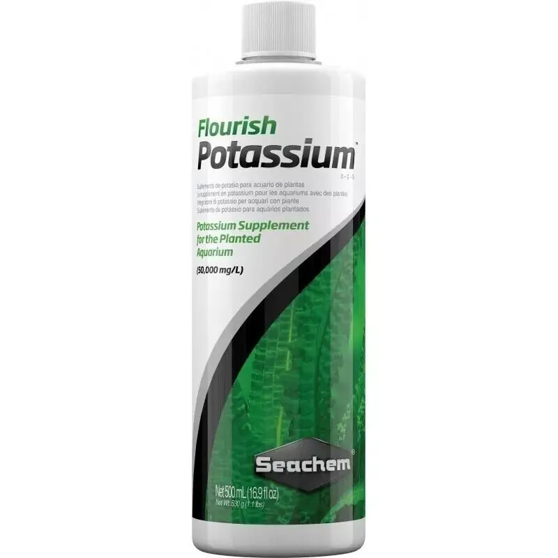 Seachem Flourish Potassium 500mL - Plant/Shrimp Care & CO2 Accessories