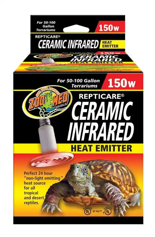 Zoo Med Ceramic Infrared Heat Emitter 150W - Reptile/Turtle/Insect Supplies