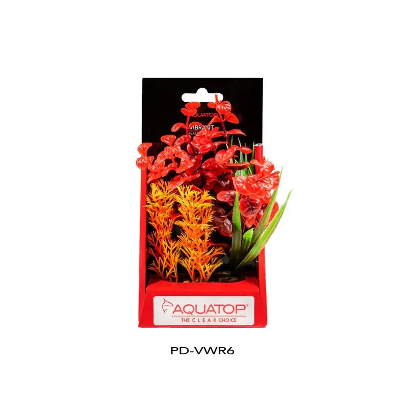Aquatop Vibrant Wild Red Plant 6" - Aquarium Supplies