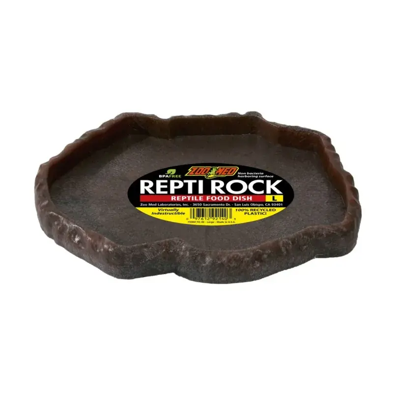 Zoo Med Repti Rock Food Dish, Large - Reptile/Turtle/Insect Supplies