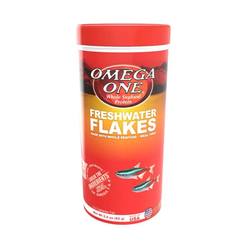 Omega One Freshwater Flakes 2.2oz - Aquarium Supplies