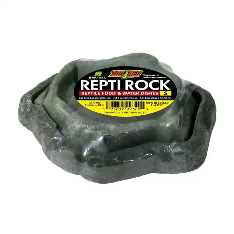 Zoo Med Repti Rock Food & Water Dishes Small - Reptile/Turtle/Insect Supplies