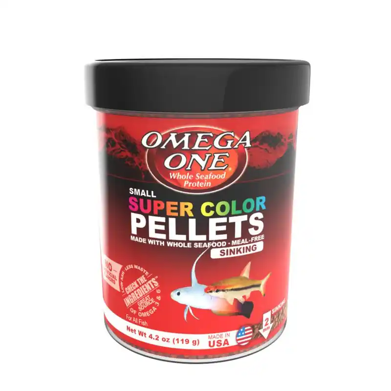 Omega One Super Color Sinking Pellet 4.2oz. - Aquarium Supplies