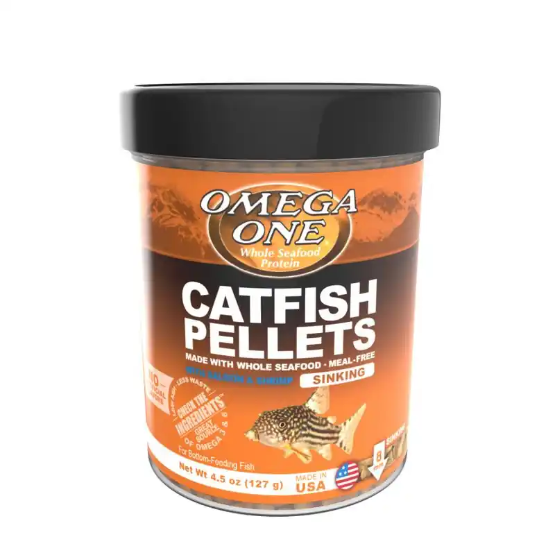 Omega One Catfish Pellets 4.5oz - Aquarium Supplies