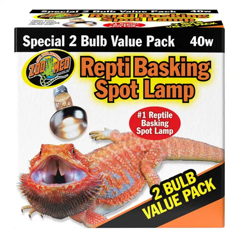 Zoo Med Repti Basking Spot Lamp 40W, 2Pk - Reptile/Turtle/Insect Supplies