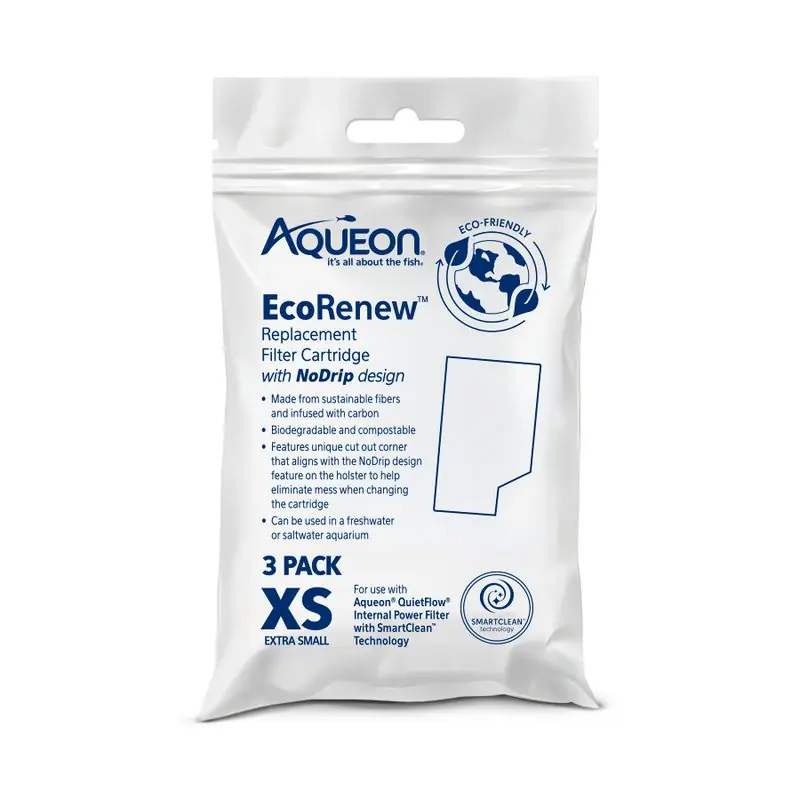 Aqueon EcoRenew Filter Cartridges Extra Small 3 PACK - Filters & Accessories