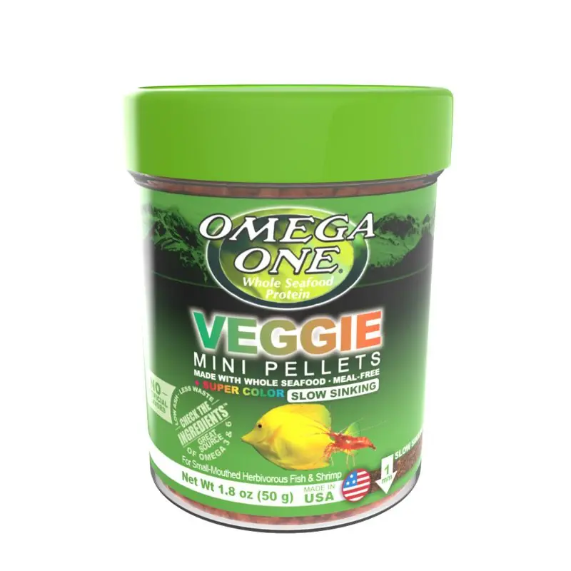 Omega One Veggie Mini Pellets 1.8oz - Koi/Goldfish Food